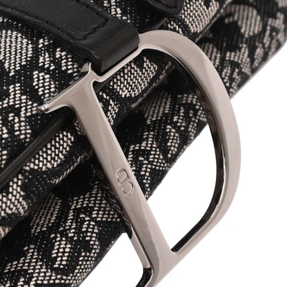 Christian Dior Black Trotter Saddle Handbag