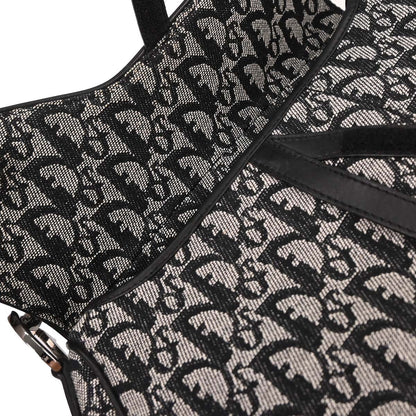 Christian Dior Black Trotter Saddle Handbag
