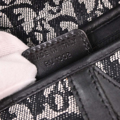 Christian Dior Black Trotter Saddle Handbag