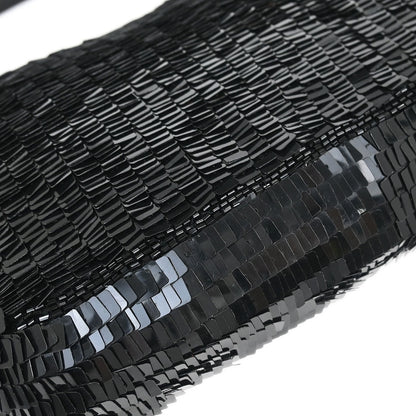 Fendi * Black Sequins Baguette Handbag