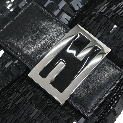 Fendi * Black Sequins Baguette Handbag