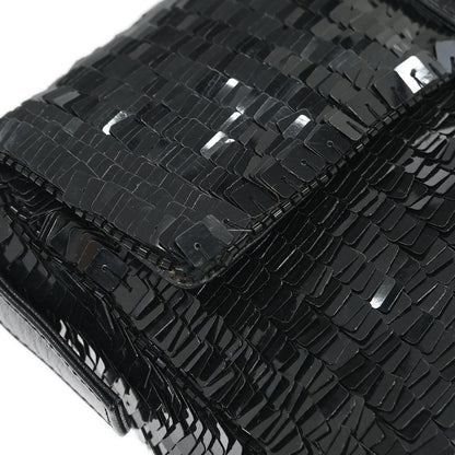 Fendi * Black Sequins Baguette Handbag