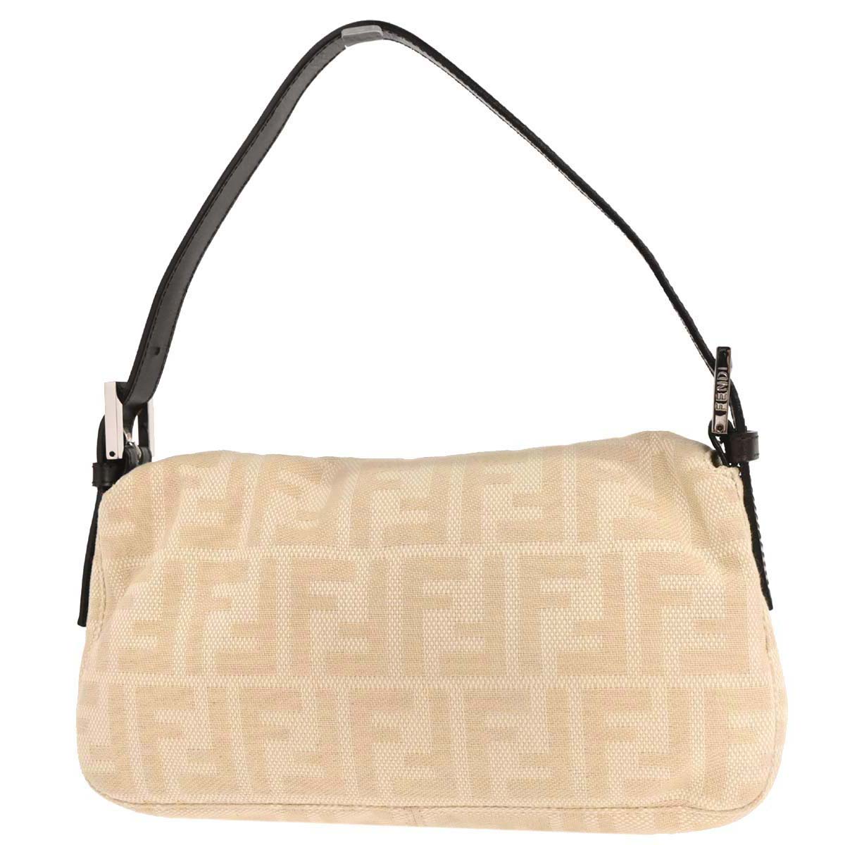 Fendi Beige Zucca Baguette Handbag