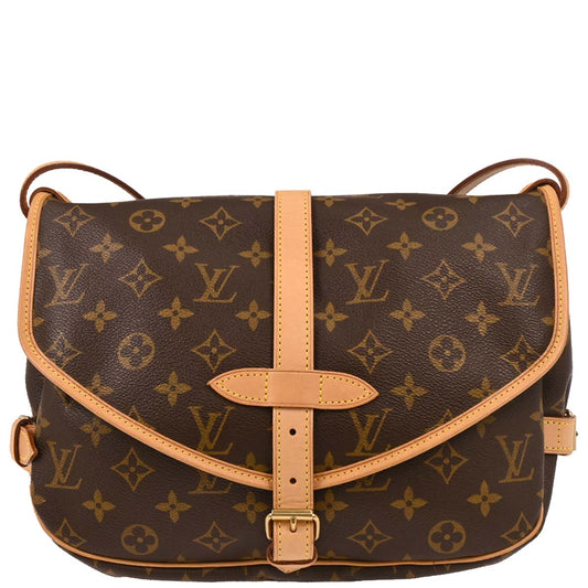 Louis Vuitton 2002 Monogram Saumur 30 Messenger Shoulder Bag M42256