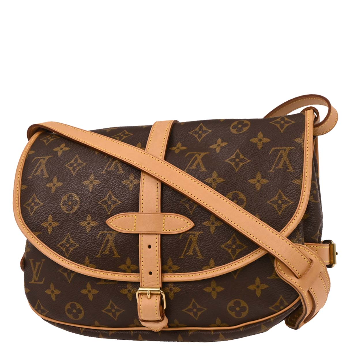 Louis Vuitton 2002 Monogram Saumur 30 Messenger Shoulder Bag M42256