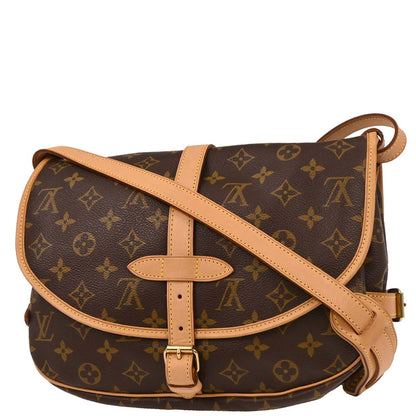 Louis Vuitton 2002 Monogram Saumur 30 Messenger Shoulder Bag M42256