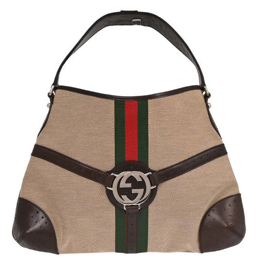 Gucci Brown Interlocking G Sherry Shoulder Bag