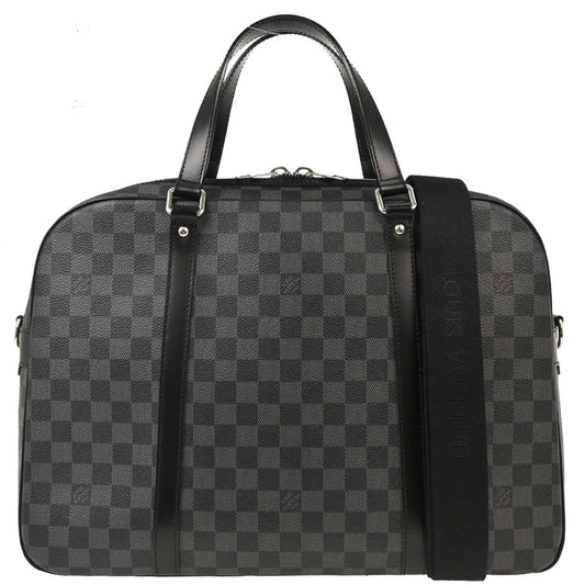 Louis Vuitton 2008 Damier Graphite Yohn 2way Shoulder Briefcase Handbag N48118