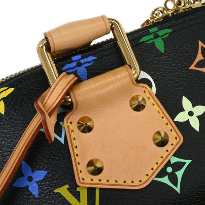 Louis Vuitton Black Monogram Multicolor Alma GM Handbag M40442