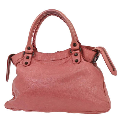 Balenciaga Pink Leather The Town 2way Shoulder Handbag