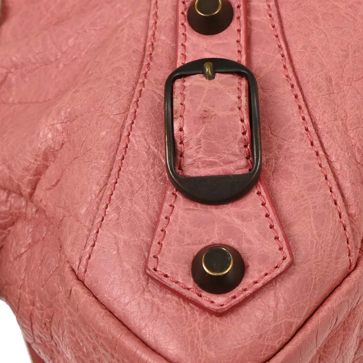 Balenciaga Pink Leather The Town 2way Shoulder Handbag