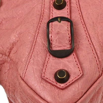 Balenciaga Pink Leather The Town 2way Shoulder Handbag