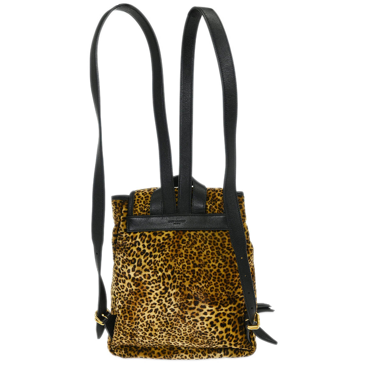 Saint Laurent 2016 Brown Velvet Backpack
