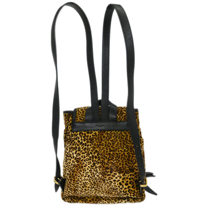 Saint Laurent 2016 Brown Velvet Backpack