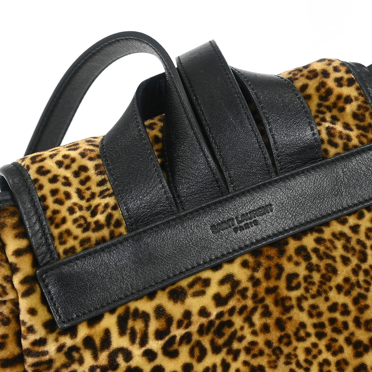 Saint Laurent 2016 Brown Velvet Backpack