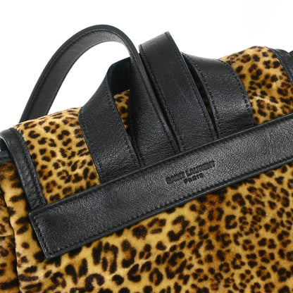 Saint Laurent 2016 Brown Velvet Backpack