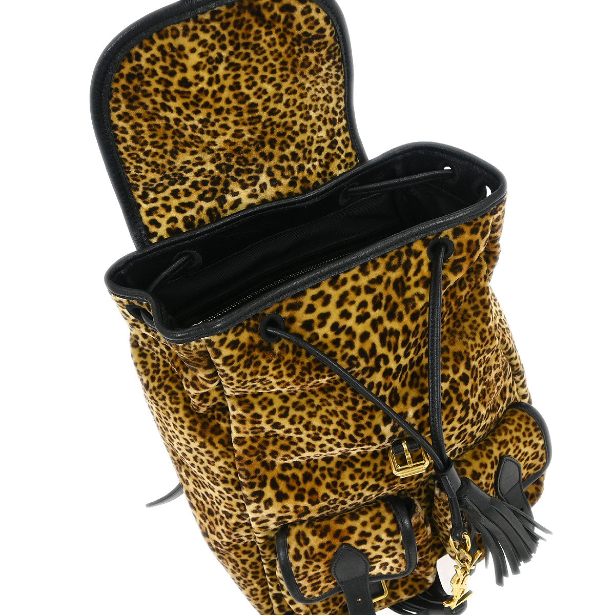Saint Laurent 2016 Brown Velvet Backpack