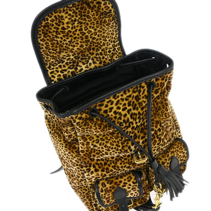 Saint Laurent 2016 Brown Velvet Backpack