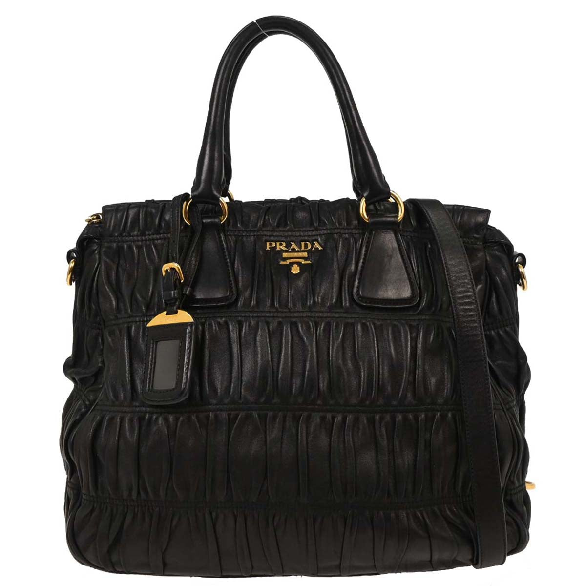 Prada Black Lambskin Handbag
