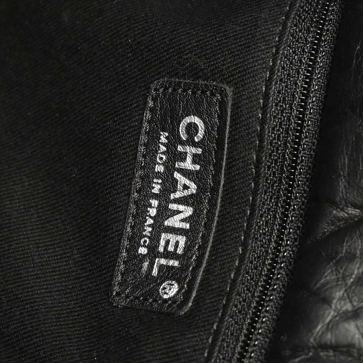 Chanel 2010-2011 Black Calfskin Tweed Mademoiselle Lock Shoulder Bag