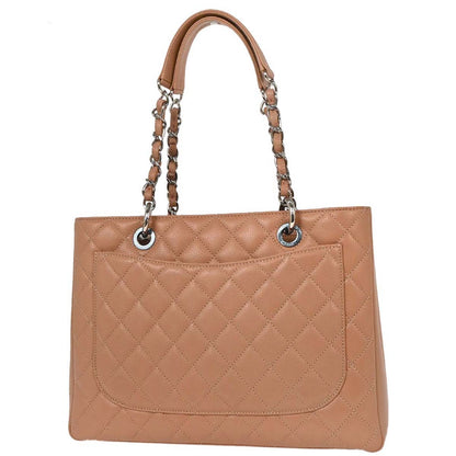 Chanel 2012-2013 Pink Beige Caviar Grand Shopping Tote GST Chain Handbag
