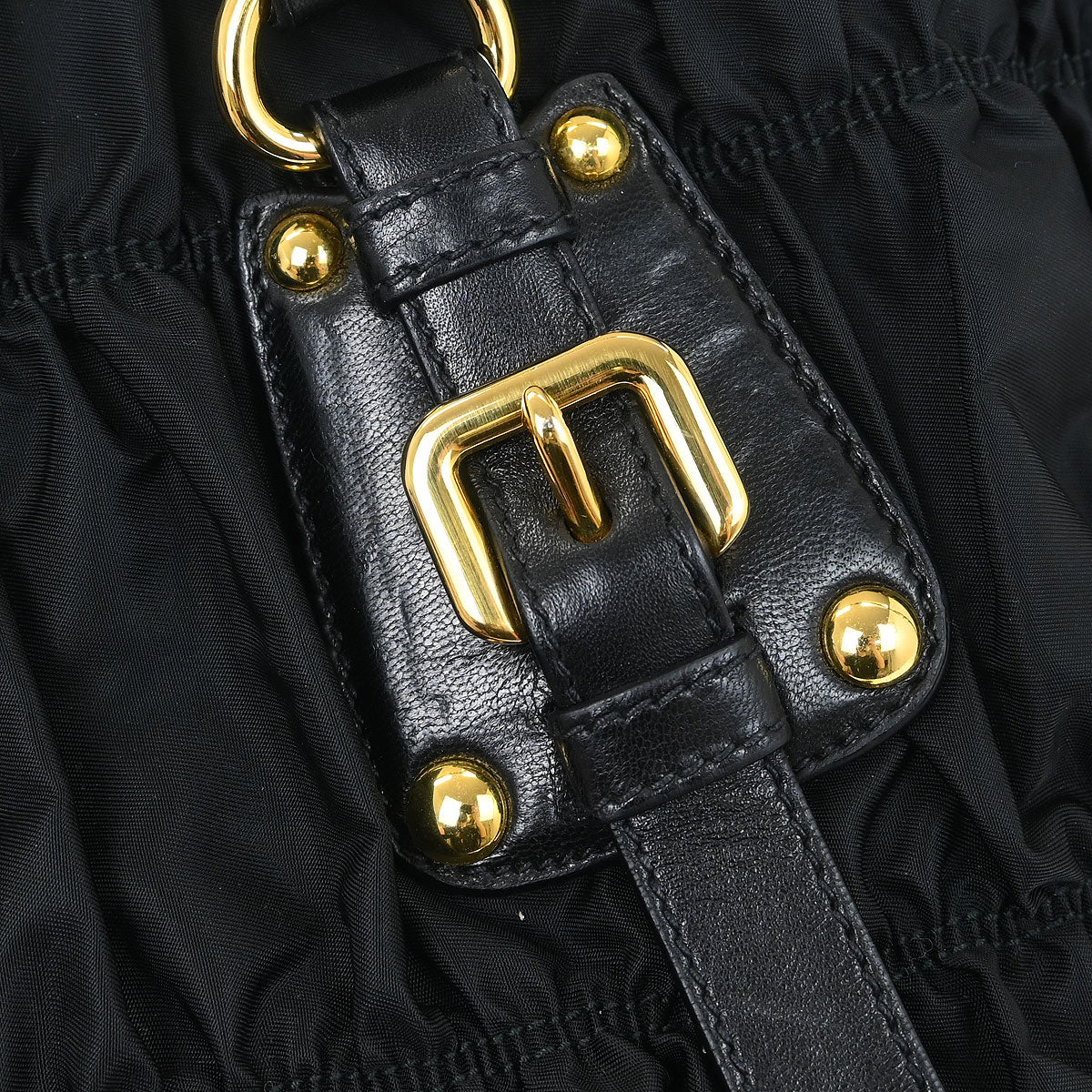 Prada Black Nylon 2way Shoulder Tote Handbag