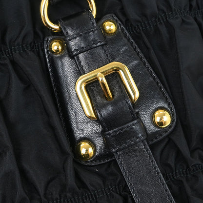 Prada Black Nylon 2way Shoulder Tote Handbag