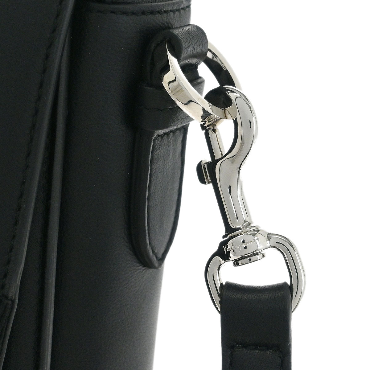 Salvatore Ferragamo Black Vara 2way Shoulder Handbag