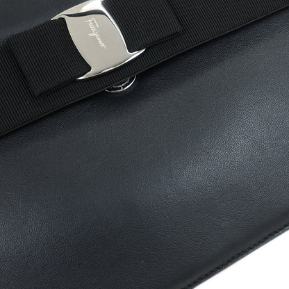 Salvatore Ferragamo Black Vara 2way Shoulder Handbag