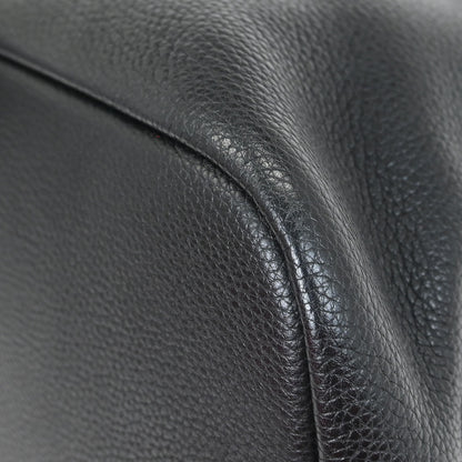 Prada Black Leather Hobo Handbag