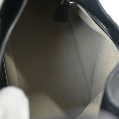 Prada Black Leather Hobo Handbag