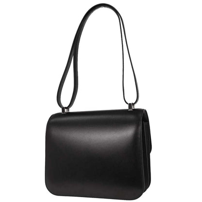 Hermes * Black Box Calf Lizard Constance 23 Shoulder Bag