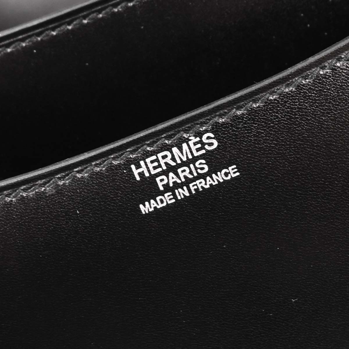 Hermes * Black Box Calf Lizard Constance 23 Shoulder Bag