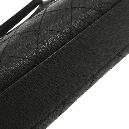 Chanel 2014-2015 Black Caviar Bowling Bag