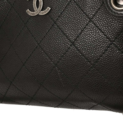 Chanel 2017-2018 Black Caviar Urban Shopping Tote 2way Shoulder Handbag