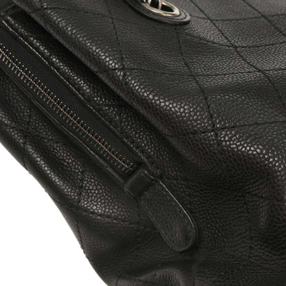 Chanel 2017-2018 Black Caviar Urban Shopping Tote 2way Shoulder Handbag