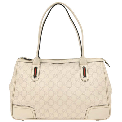 Gucci White Guccissima Handbag