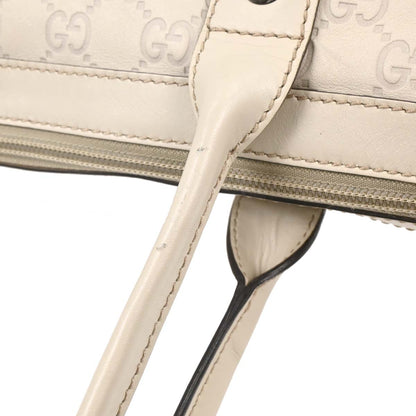 Gucci White Guccissima Handbag
