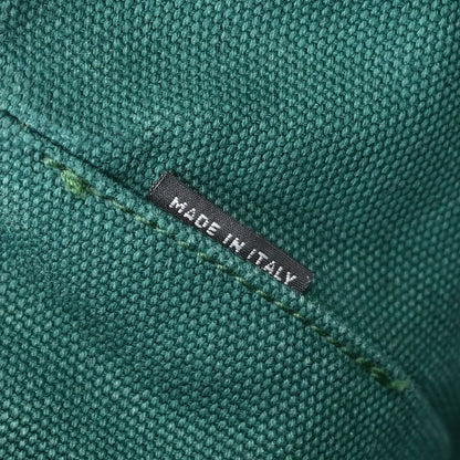 Prada Green Canvas Canapa Tote Handbag