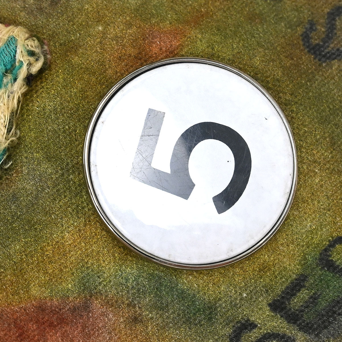 Chanel Khaki Canvas Graffiti On The Pavements Shoulder Bag