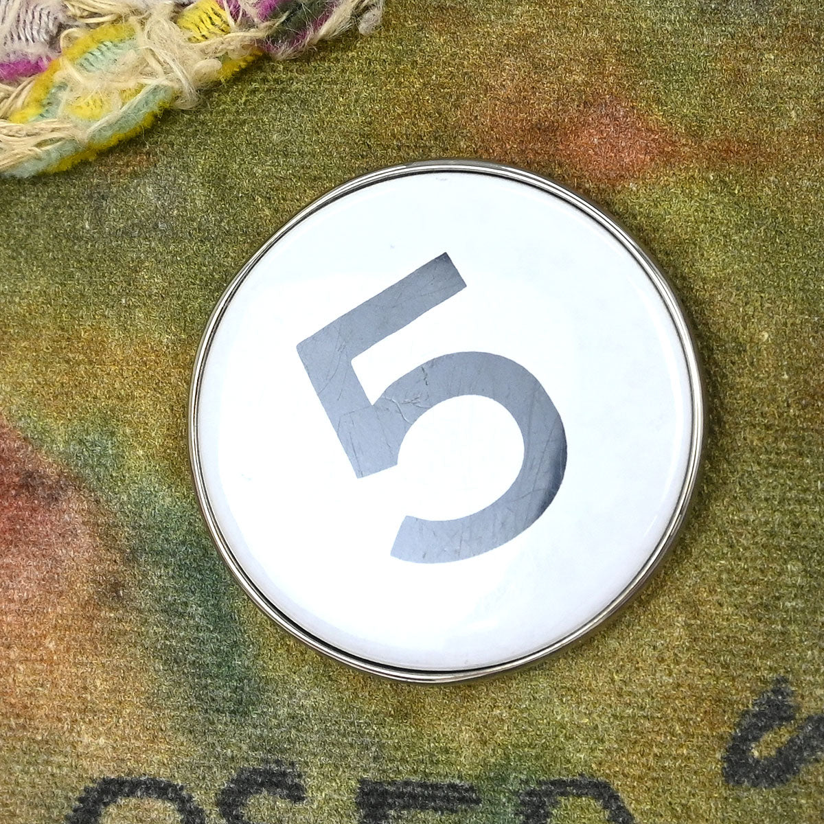 Chanel 2015-2016 Khaki Canvas Graffiti On The Pavements Shoulder Bag