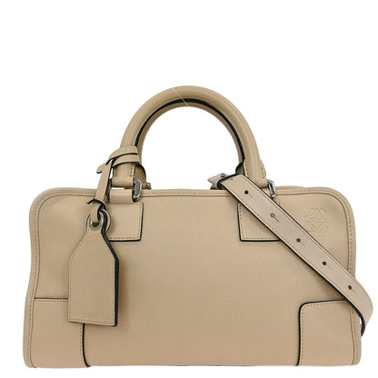Loewe Beige Leather Amazona 28 2way Shoulder Handbag