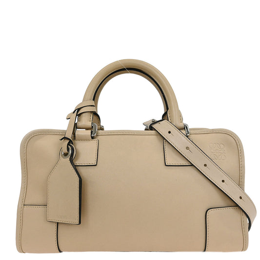 Loewe Beige Leather Amazona 28 2way Shoulder Handbag