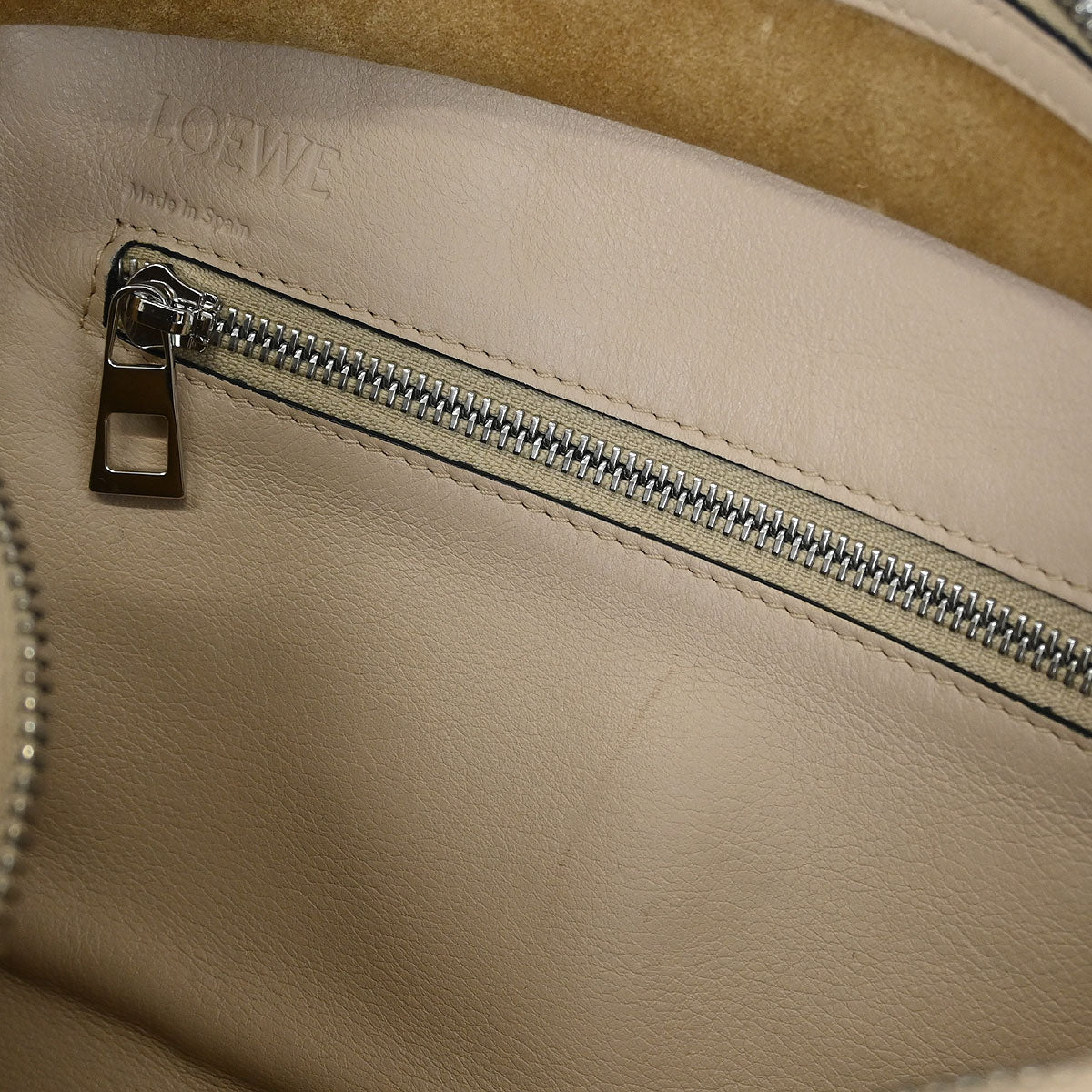 Loewe Beige Leather Amazona 28 2way Shoulder Handbag