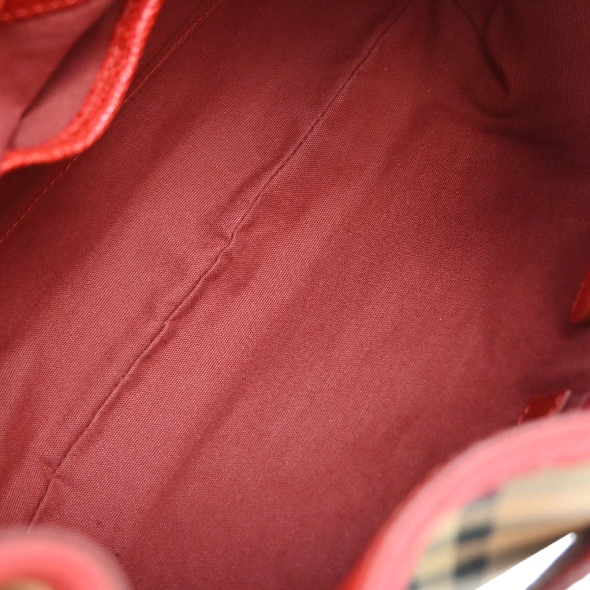 Burberry Beige Red House Check Handbag