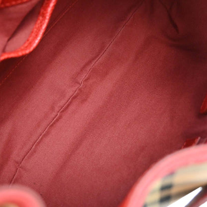 Burberry Beige Red House Check Handbag
