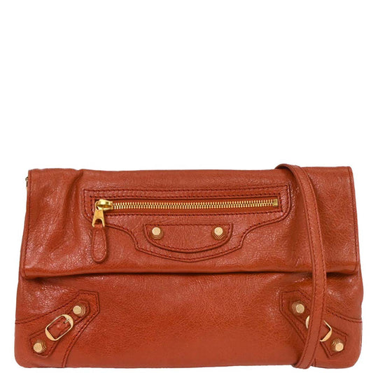 Balenciaga Vermilion Red Envelope Shoulder Bag