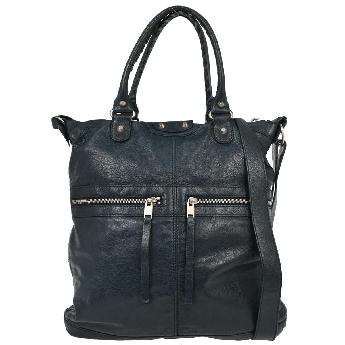 Balenciaga Dark Green Classic Square Handbag