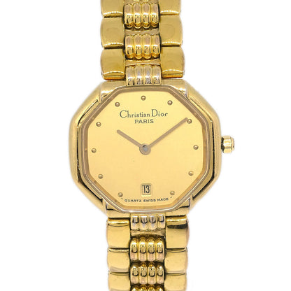 Christian Dior Octagon 48.153 Quartz Watch Gold