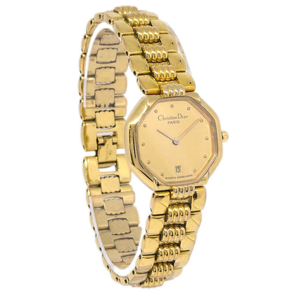 Christian Dior Octagon 48.153 Quartz Watch Gold